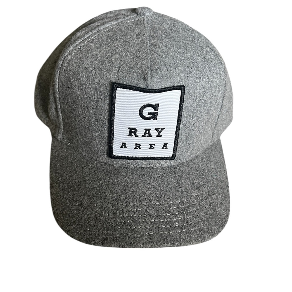 “Gray Area” Men's Cap 100% wool  OS